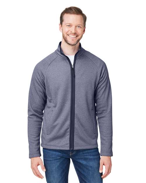 CORE365 CE72 - Men's Venture Heathered Stripe Full-Zip Jacket