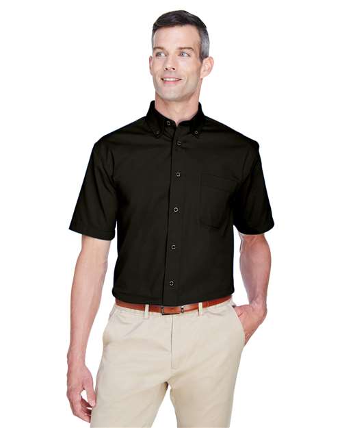Harriton M500S - Men's Easy Blend™ Twill Dress Shirt with Stain-Release