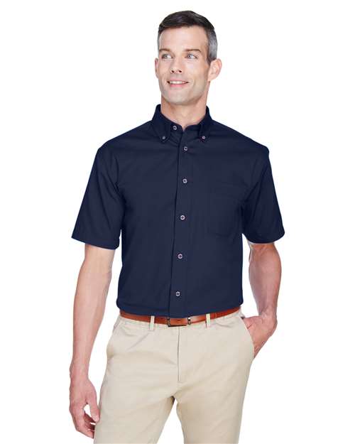 Harriton M500S - Men's Easy Blend™ Twill Dress Shirt with Stain-Release