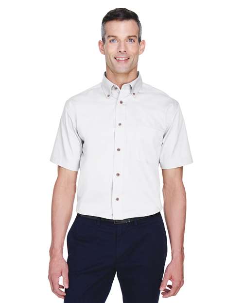 Harriton M500S - Men's Easy Blend™ Twill Dress Shirt with Stain-Release
