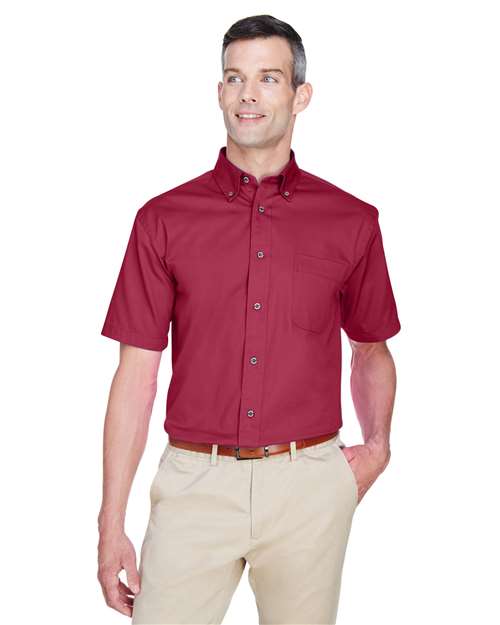 Harriton M500S - Men's Easy Blend™ Twill Dress Shirt with Stain-Release