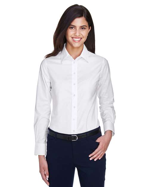Harriton M600W - Women's Long Sleeve Oxford Dress Shirt