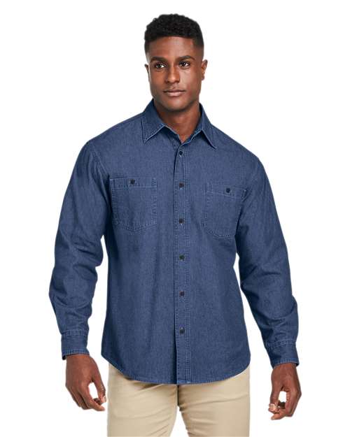 Harriton M540 - Unisex Denim Shirt Jacket