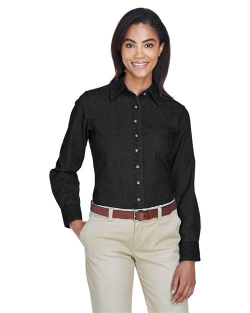Harriton M550W - Women's Denim Shirt