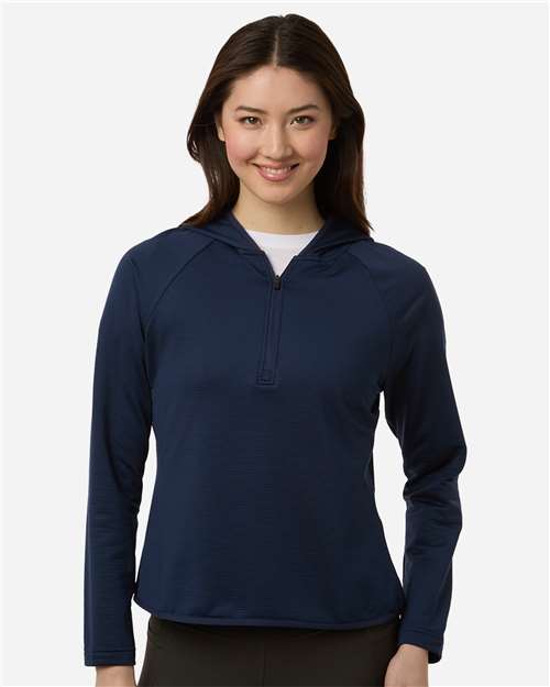 Team 365 TT200W - Women's Qualify Quarter-Zip Hooded Pullover