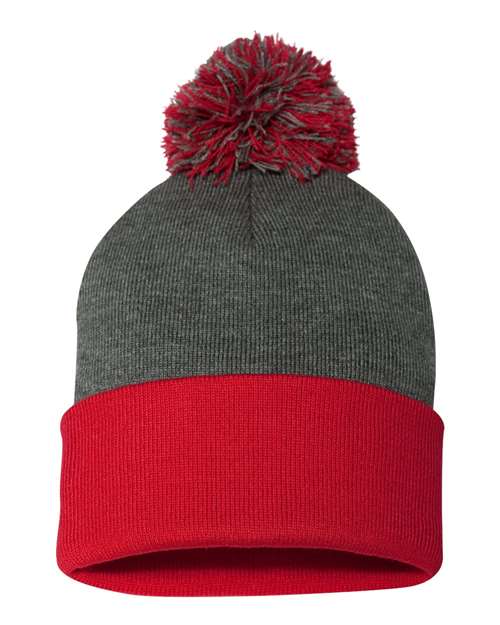 Sportsman SP15 - 12" Pom-Pom Cuffed Beanie
