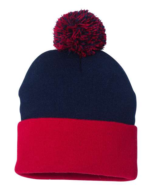 Sportsman SP15 - 12" Pom-Pom Cuffed Beanie