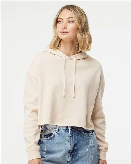 Independent Trading Co. AFX64CRP - Women’s Lightweight Crop Hooded Sweatshirt