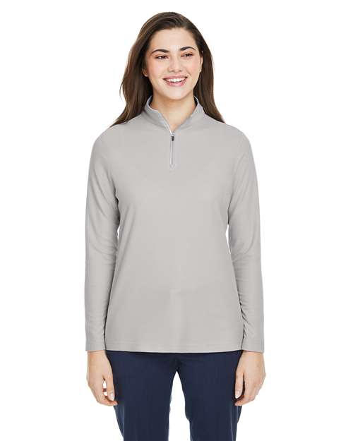 CORE365 CE405W - Women's Fusion ChromaSoft™ Pique Quarter-Zip Pullover