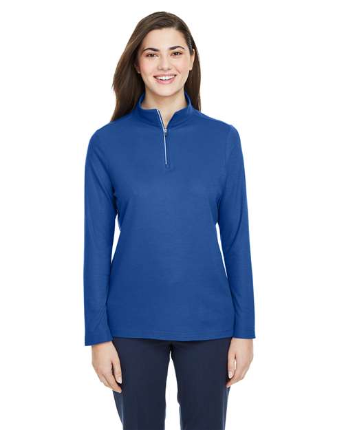 CORE365 CE405W - Women's Fusion ChromaSoft™ Pique Quarter-Zip Pullover