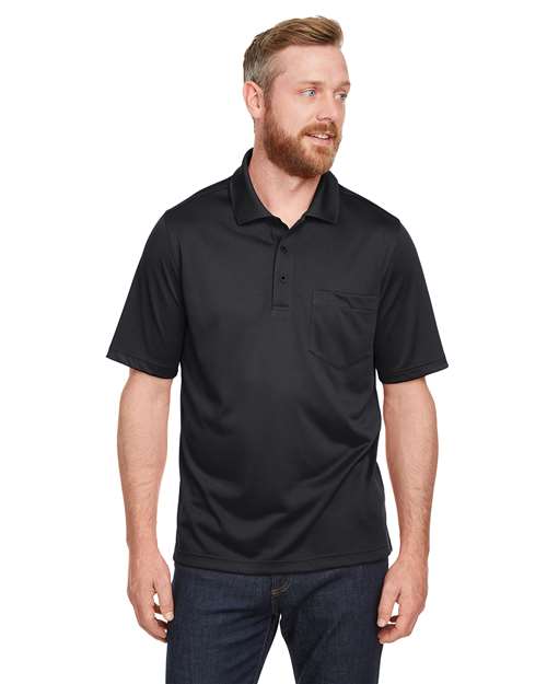 Harriton M348P - Men's Advantage Snag Protection Plus IL Pocket Polo