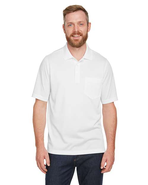 Harriton M348P - Men's Advantage Snag Protection Plus IL Pocket Polo