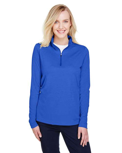 Team 365 TT31HW - Women's Zone Sonic Heather Performance Quarter-Zip Pullover
