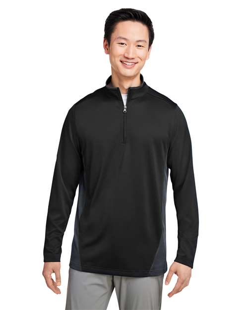 Harriton M786 - Men's Flash Snag Protection Plus IL Colorblock Quarter-Zip Pullover