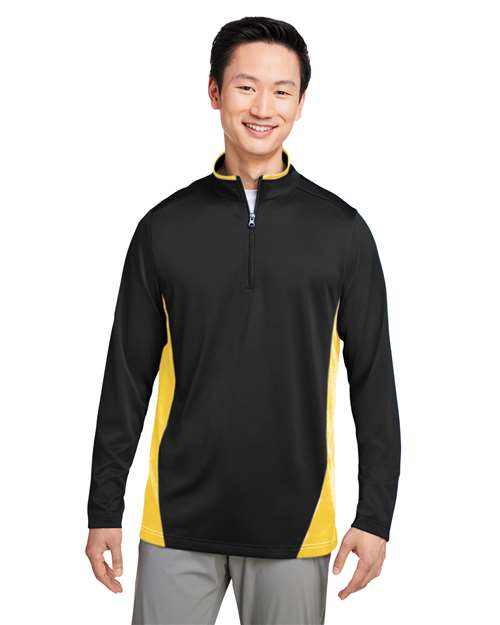 Harriton M786 - Men's Flash Snag Protection Plus IL Colorblock Quarter-Zip Pullover