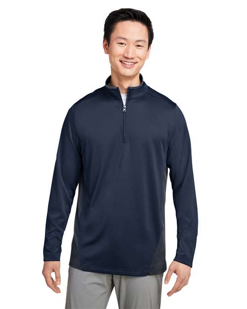 Harriton M786 - Men's Flash Snag Protection Plus IL Colorblock Quarter-Zip Pullover