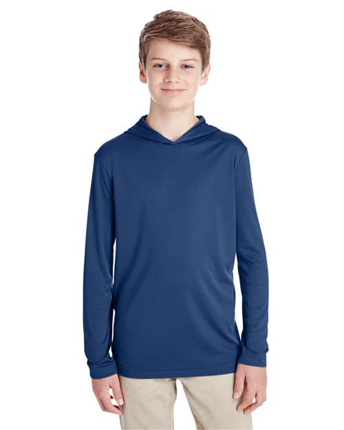 Team 365 TT41Y - Youth Zone Performance Hooded T-Shirt