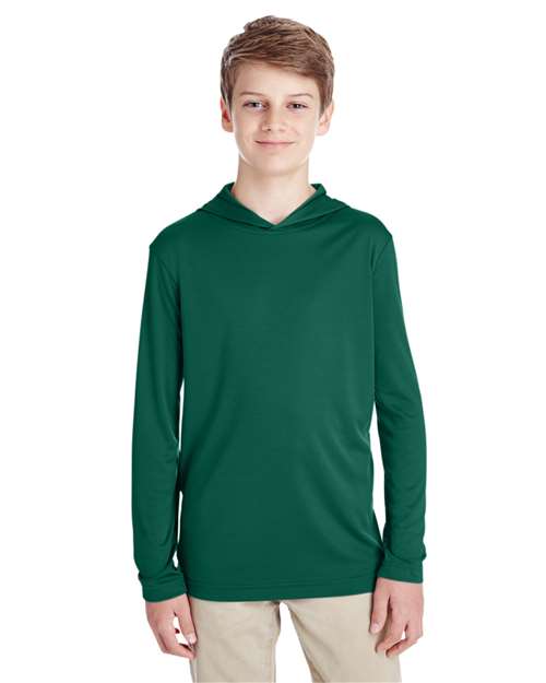 Team 365 TT41Y - Youth Zone Performance Hooded T-Shirt