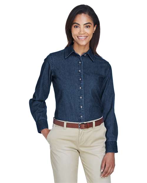Harriton M550W - Women's Denim Shirt