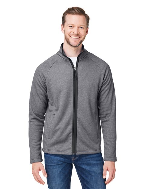 CORE365 CE72 - Men's Venture Heathered Stripe Full-Zip Jacket