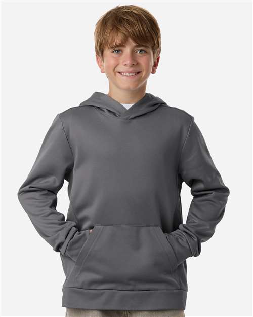 Team 365 TT400Y - Youth Squad Hooded Tech Fleece Pullover