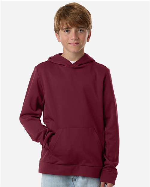 Team 365 TT400Y - Youth Squad Hooded Tech Fleece Pullover