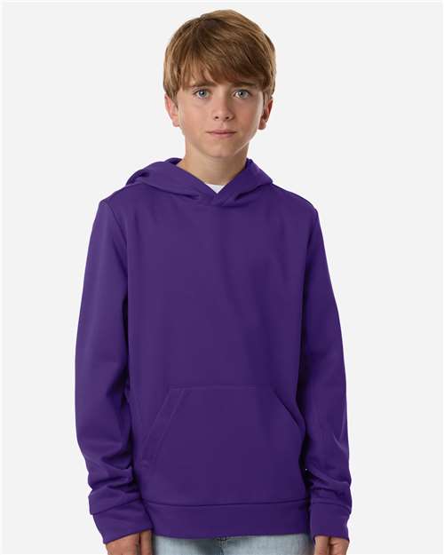 Team 365 TT400Y - Youth Squad Hooded Tech Fleece Pullover