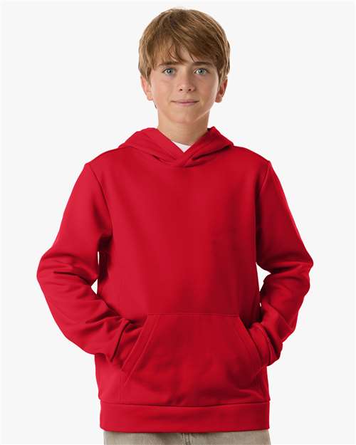 Team 365 TT400Y - Youth Squad Hooded Tech Fleece Pullover