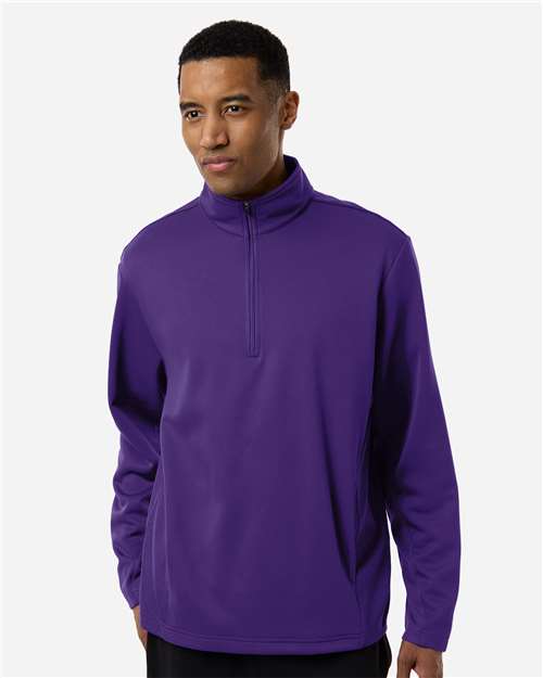 Team 365 TT401 - Unisex Squad Cadet Quarter-Zip Tech Fleece Pullover