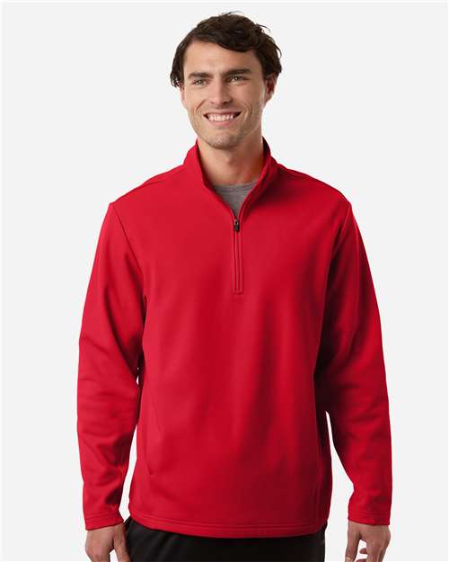 Team 365 TT401 - Unisex Squad Cadet Quarter-Zip Tech Fleece Pullover