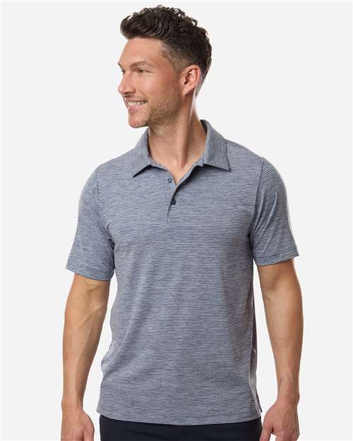 Team 365 TT125 - Men's Relay Heathered Stripe Polo