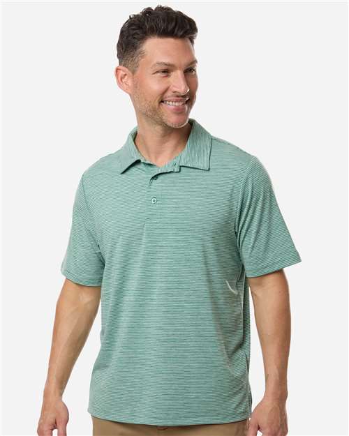 Team 365 TT125 - Men's Relay Heathered Stripe Polo