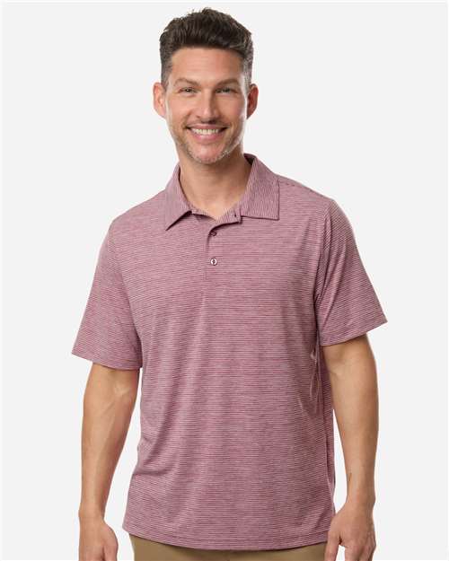 Team 365 TT125 - Men's Relay Heathered Stripe Polo