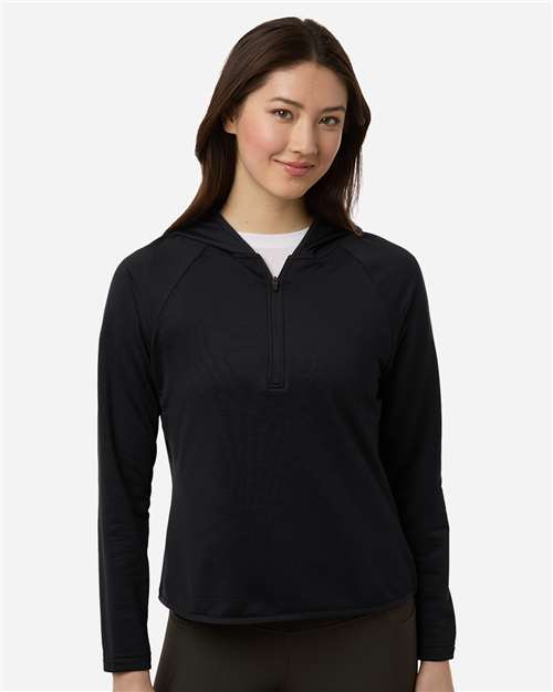 Team 365 TT200W - Women's Qualify Quarter-Zip Hooded Pullover