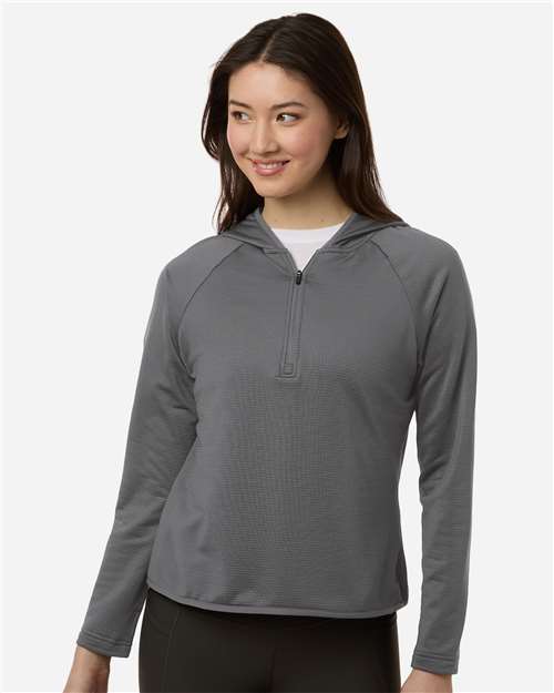 Team 365 TT200W - Women's Qualify Quarter-Zip Hooded Pullover