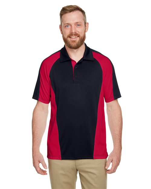 Harriton M385 - Men's Advantage Snag Protection Plus IL Colorblock Polo