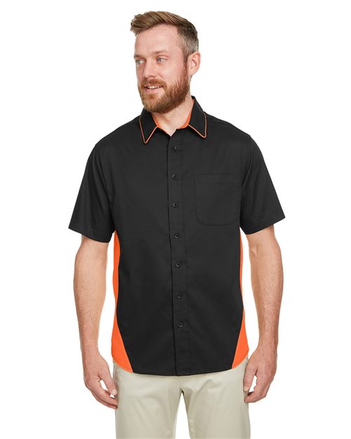Harriton M586T - Men's Tall Flash IL Colorblock Shirt