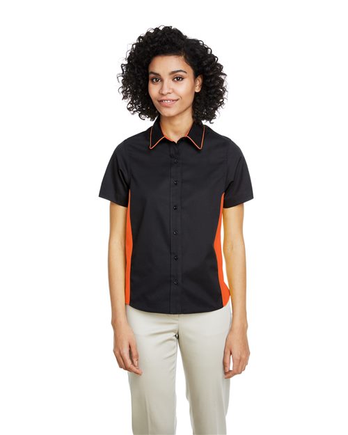 Harriton M586W - Women's Flash IL Colorblock Shirt