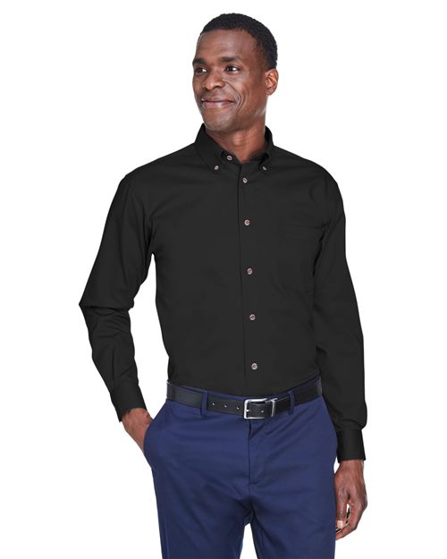 Harriton M500T - Men's Tall Easy Blend™ Twill Dress Shirt