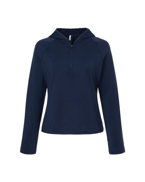 Team 365 TT200W - Women's Qualify Quarter-Zip Hooded Pullover