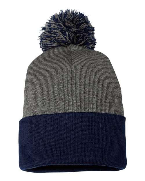 Sportsman SP15 - 12" Pom-Pom Cuffed Beanie