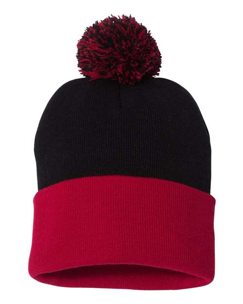 Sportsman SP15 - 12" Pom-Pom Cuffed Beanie