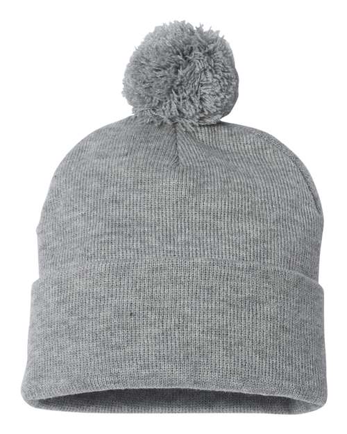 Sportsman SP15 - 12" Pom-Pom Cuffed Beanie
