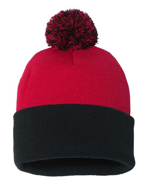 Sportsman SP15 - 12" Pom-Pom Cuffed Beanie