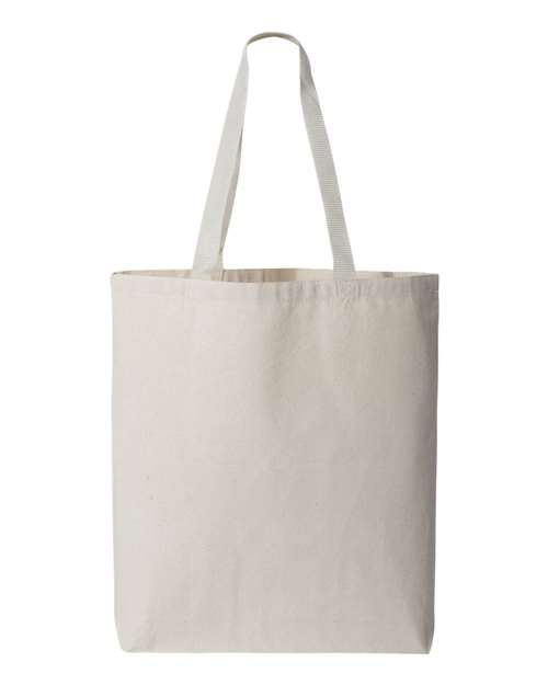 Q-Tees Q4400 - 11L Canvas Tote with Contrast-Color Handles