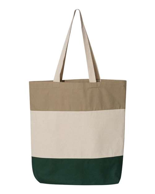 Q-Tees Q125900 - 11L Tri-Color Tote