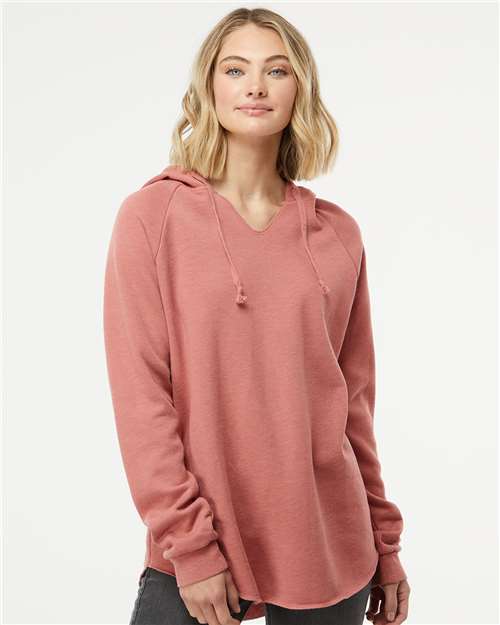 Independent Trading Co. PRM2500 - Women’s Lightweight California Wave Wash Hooded Sweatshirt