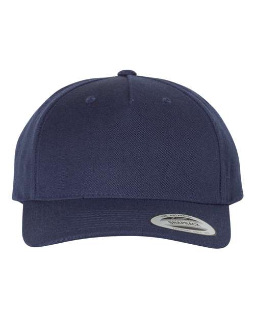 YP Classics 5789M - Premium Five-Panel Curved Bill Snapback Cap