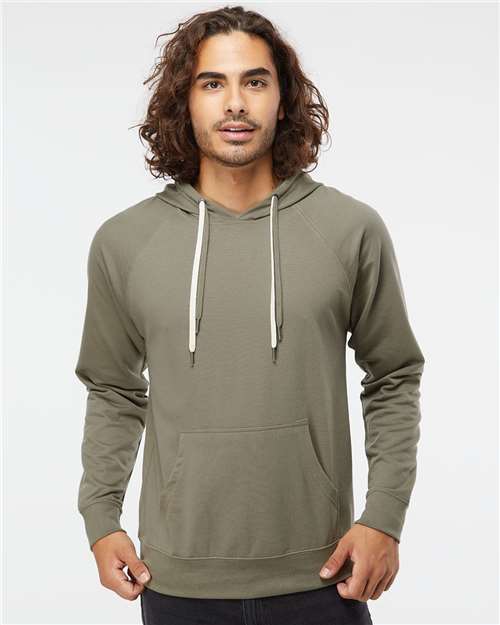 Independent Trading Co. SS1000 - Unisex Icon Lightweight Loopback Terry Hooded Sweatshirt