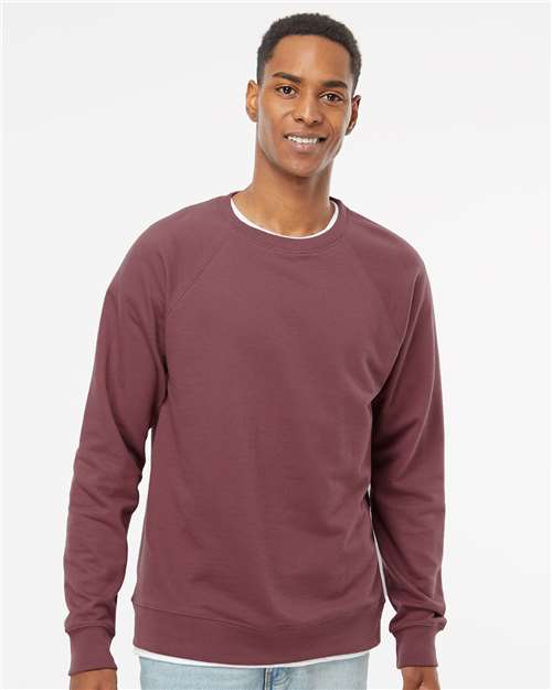 Independent Trading Co. SS1000C - Unisex Icon Lightweight Loopback Terry Crewneck Sweatshirt